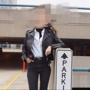 Zara leather jacket